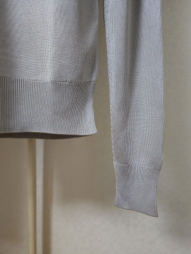 Tom Ford o1sm1stk0824 Pure Silk Mockneck Sweater in Grey Size US L / EU 52-54 / 3 - 3 Thumbnail