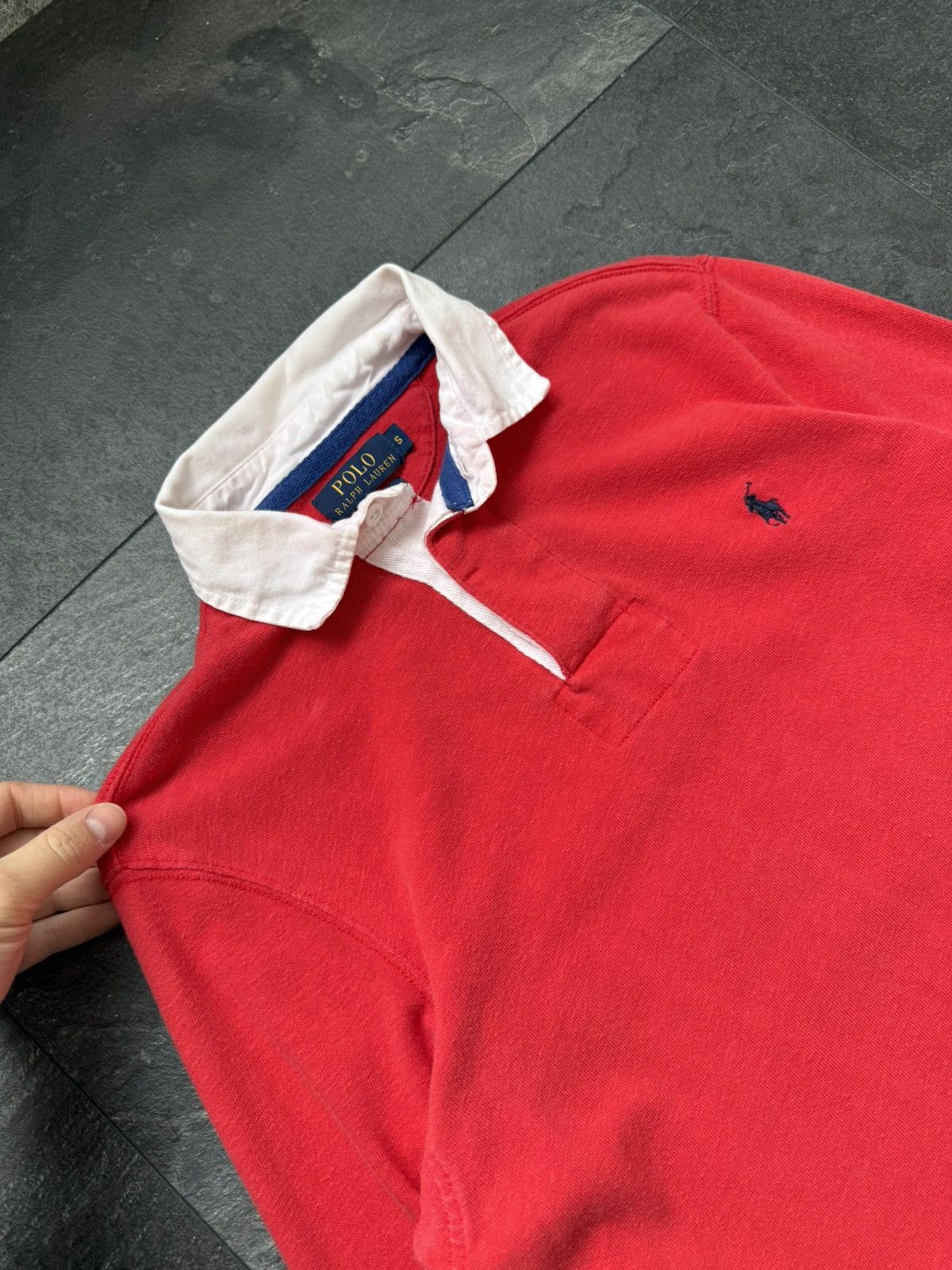 Polo Ralph Lauren × Streetwear × Vintage Vintage polo Ralph Lauren rugby long sleeve Size US S / EU 44-46 / 1 - 2 Thumbnail