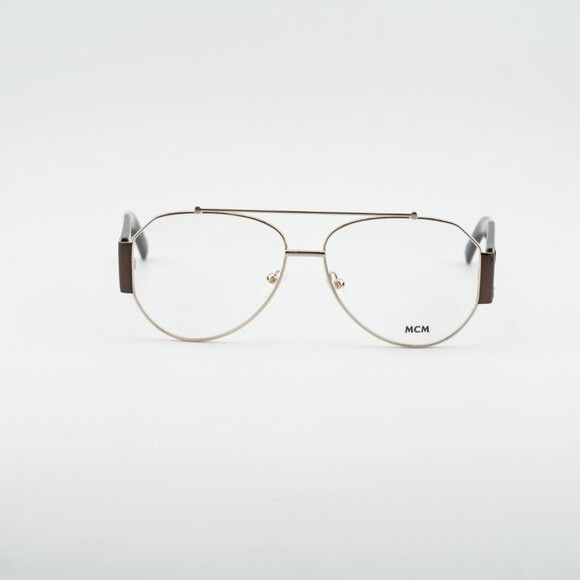 MCM MCM MW5001 032 Eyeglasses Pale Gold 58mm Aviator Frame Size ONE SIZE - 2 Thumbnail