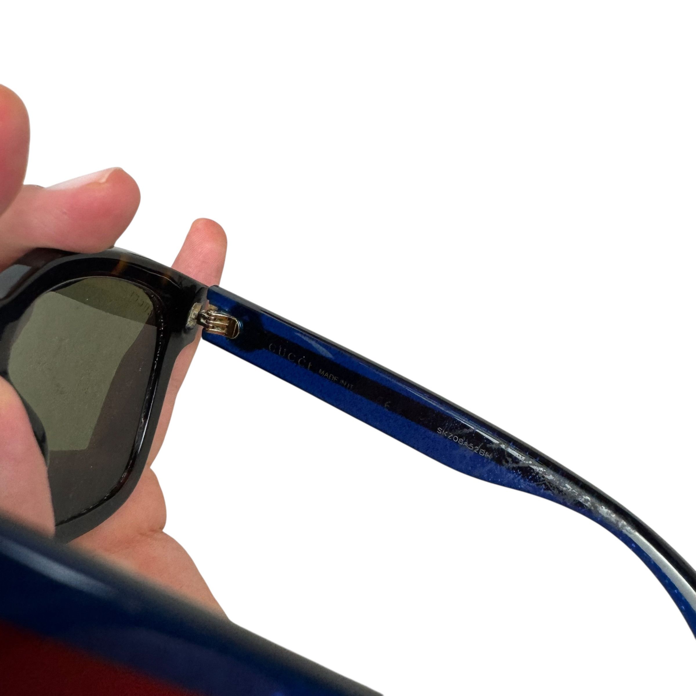 Gucci Gucci GG0034SA-003 Womens Black Frame Gray Lenses Sunglasses Size ONE SIZE - 6 Thumbnail