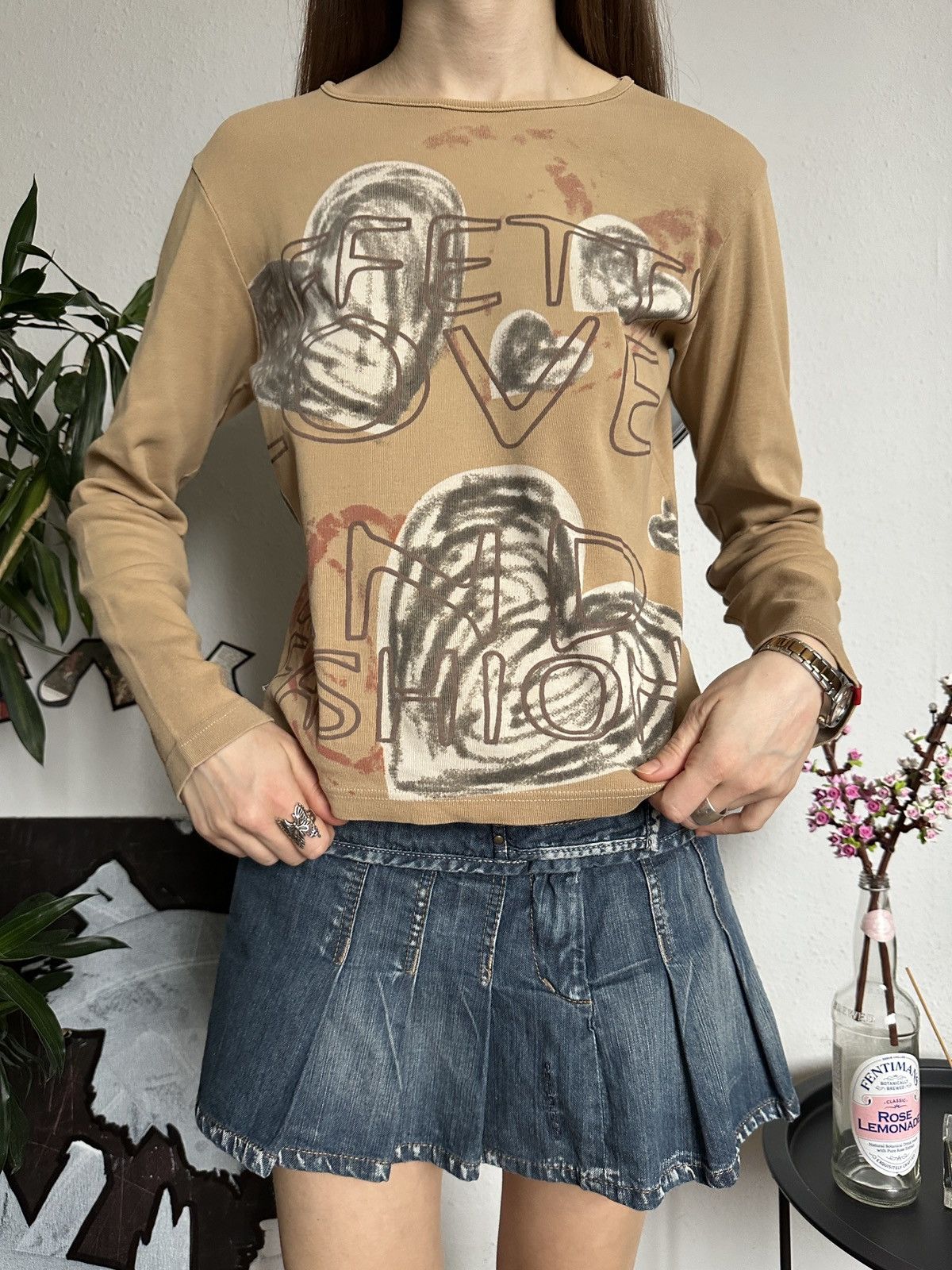 Japanese Brand × Vintage Angel Abstract Graphic Longsleeve Top y2k Size XS / US 0-2 / IT 36-38 - 3 Thumbnail