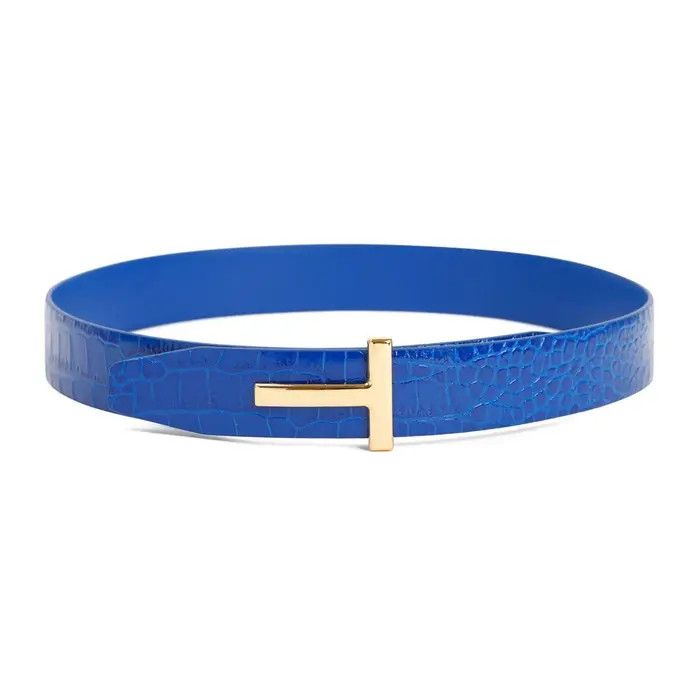 Tom Ford o1loc1c0824 Size: 75 / WB207 Belt in Blue Size ONE SIZE - 1 Thumbnail