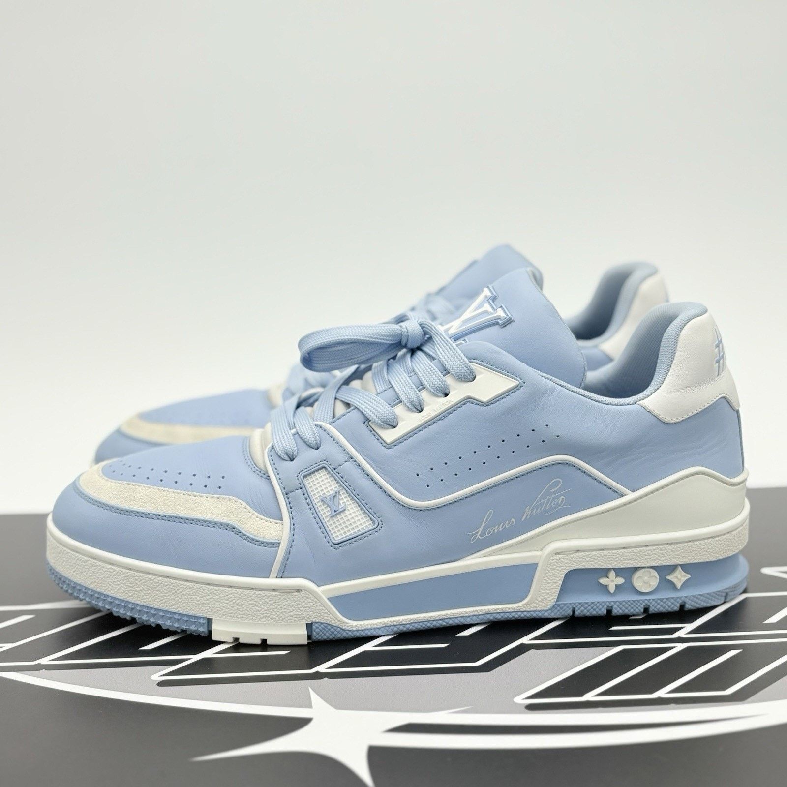 Louis Vuitton Louis Vuitton Trainer ' Light Blue ' | GREAT COND! Size US 11 / EU 44 - 1 Thumbnail