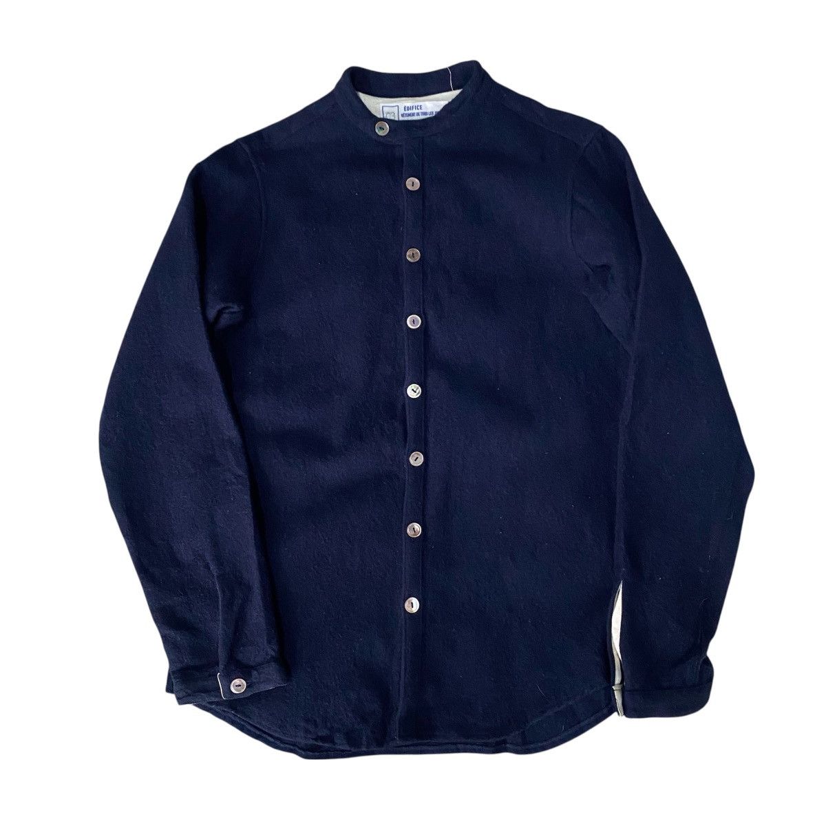 Edifice Japan Edifice Japan Wool Deck Style Button Jacket Navy Minimalist Size US M / EU 48-50 / 2 - 2 Thumbnail