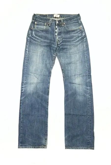 Levi's × Vintage Vintage Levis 501 Straight Leg Distressed Jeans 31x32 Size US 31 - 1 Thumbnail
