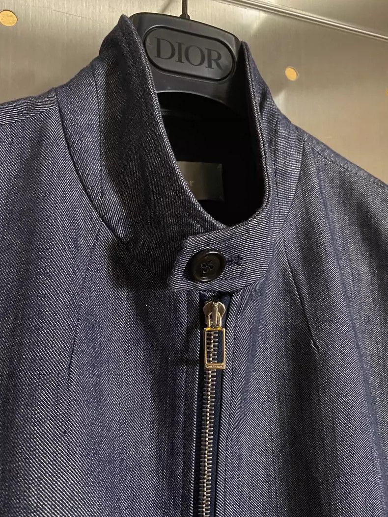Dior Dior 13Ss blue primary starched zippered denim vest 2505-Ne Size US L / EU 52-54 / 3 - 4 Thumbnail