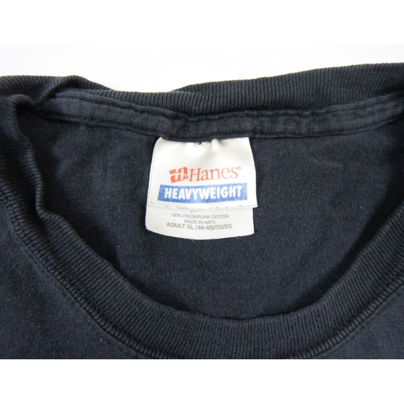 Hanes VINTAGE Hanes Faith T-Shirt XL Black Religious Quote Crewneck Faded Mens Size US XL / EU 56 / 4 - 5 Thumbnail