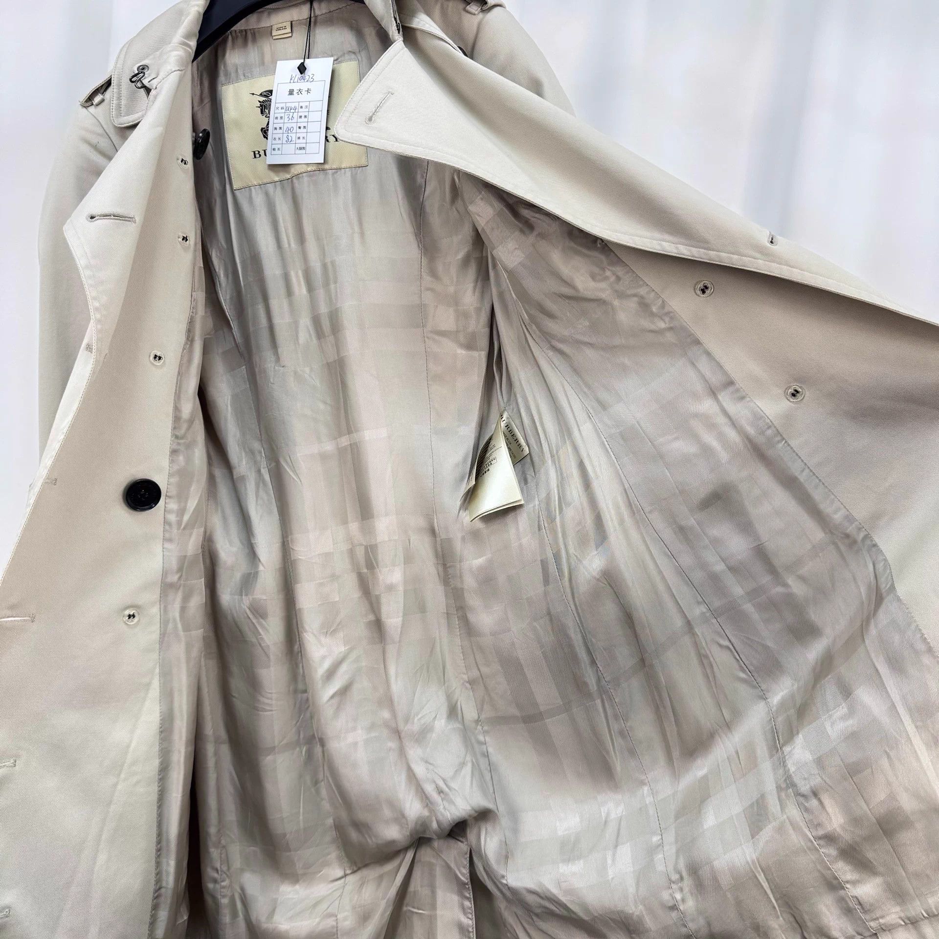 Burberry Burberry DB Check Trench UK4 98 New Size XS / US 0-2 / IT 36-38 - 5 Thumbnail
