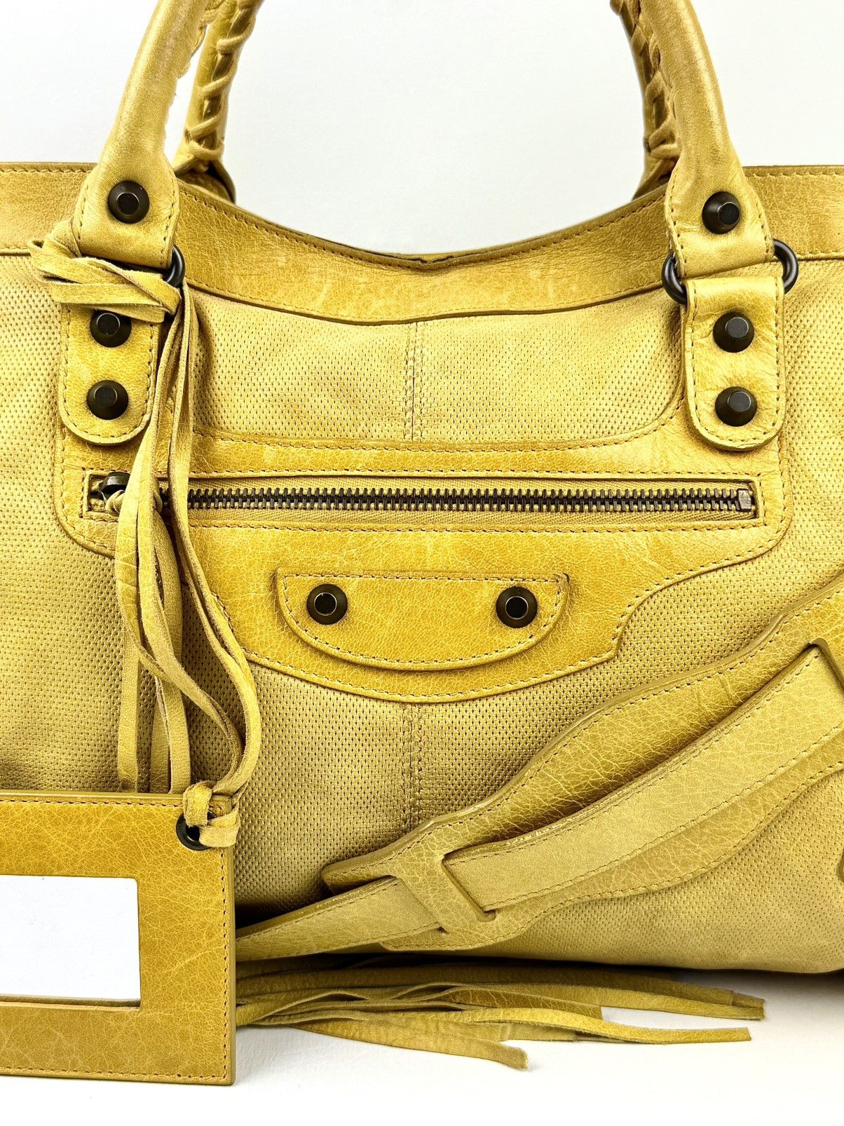 Balenciaga Balenciaga - Ghesquière - 2000’s - Lemon - Peforated - City Size ONE SIZE - 5 Thumbnail