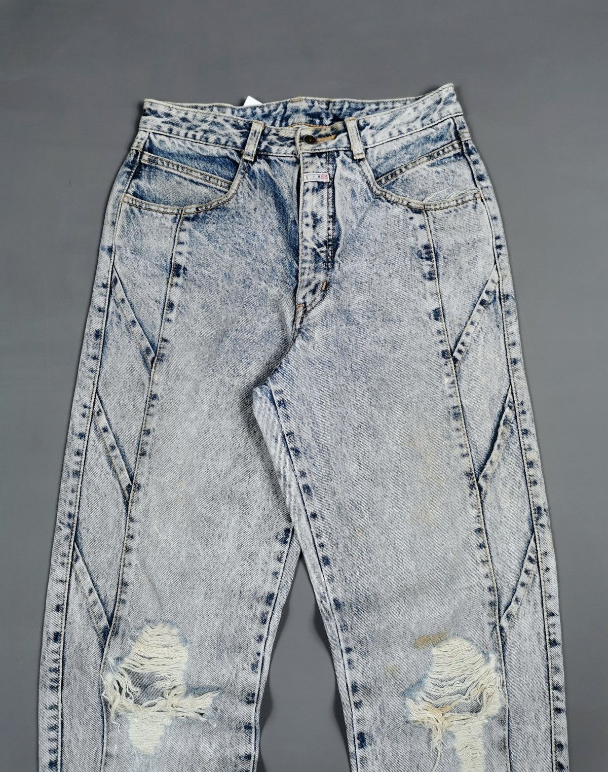 Edwin Vintage Edwin Distressed Tapered Jeans Size US 28 / EU 44 - 2 Thumbnail