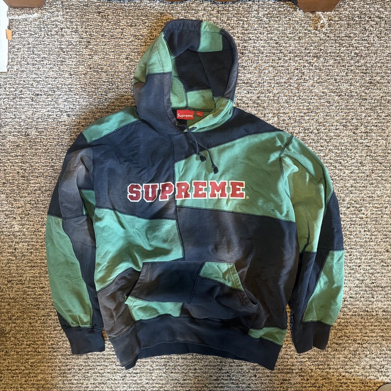 Supreme Supreme Patchwork Hooded Sweatshirt | Grailed