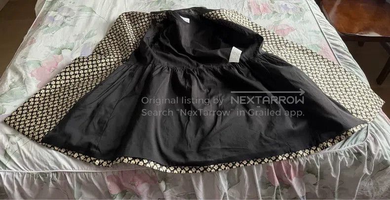 Valentino Valentino A jacquard jacket with small black flowers Size M / US 6-8 / IT 42-44 - 5 Thumbnail