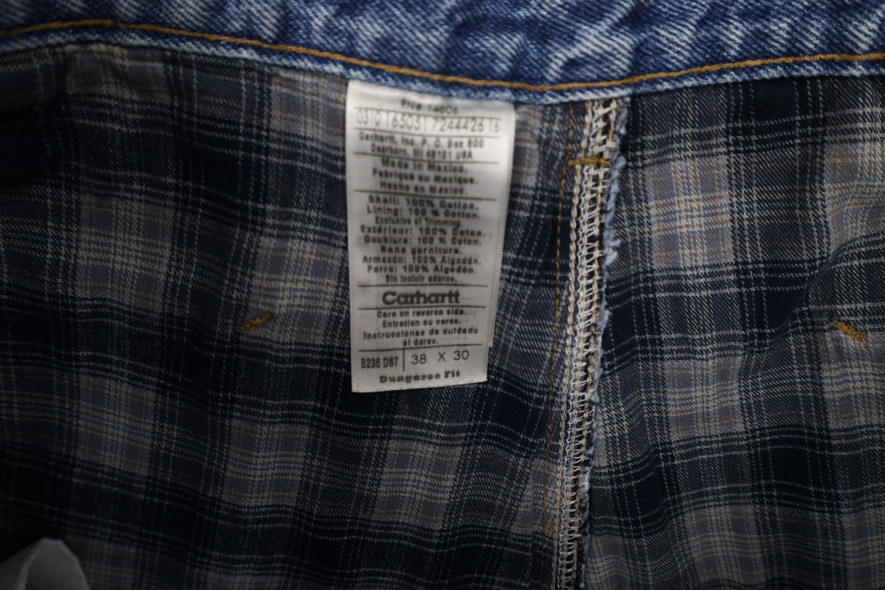 Carhartt × Vintage Vintage Carhartt Flannel Lined Relaxed Fit Wide Leg Jeans Size US 38 / EU 54 - 8 Thumbnail