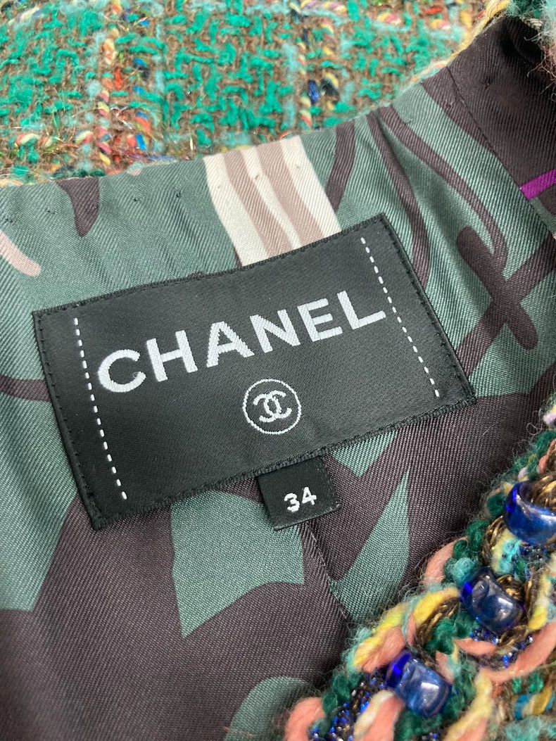 Chanel Chanel 23A Dakar Series Green Jacket Size XXS / US 00 / IT 34 - 5 Thumbnail