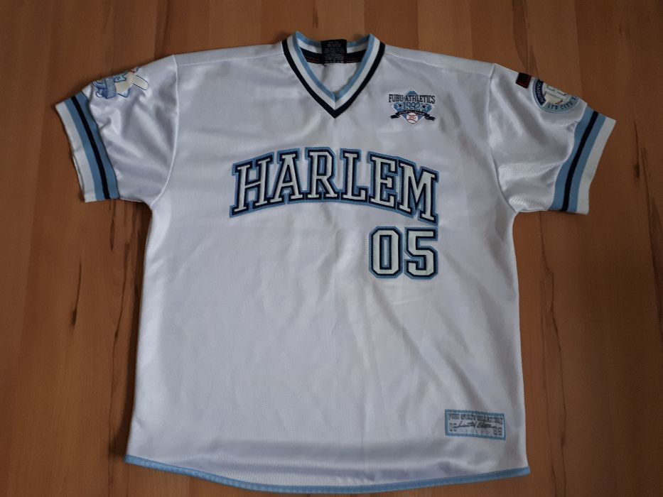 FUBU jersey vintage HARLEM t-shirt New York City Series L