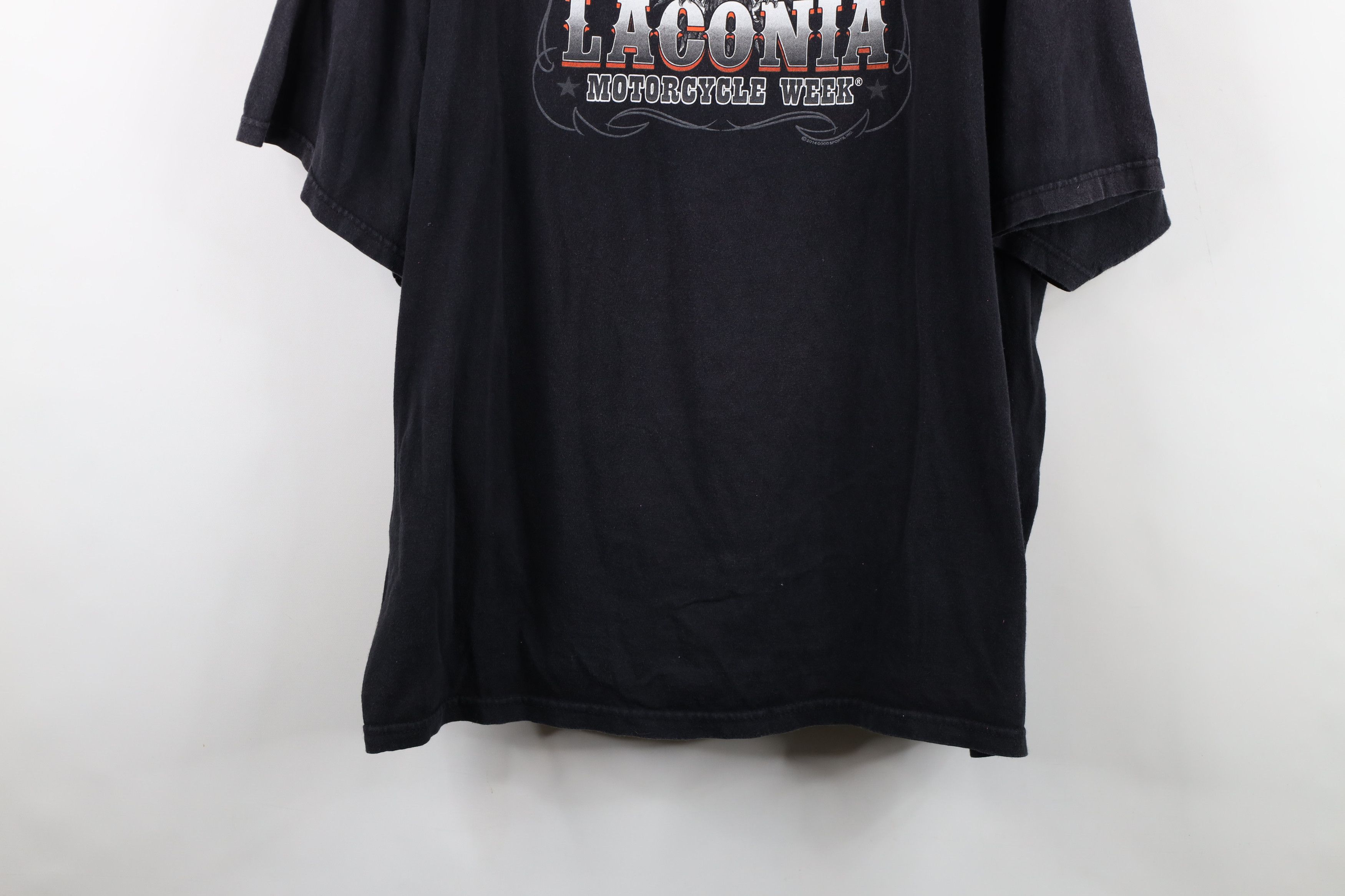 Vintage Vintage Y2K Spell Laconia Bike Week Motorcycle T-Shirt Black Size US XXL / EU 58 / 5 - 3 Thumbnail