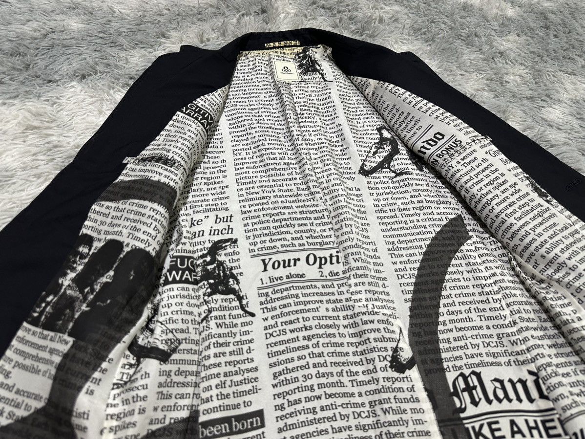 Japanese Brand 🔥Japanese Archived Mando Poem Blazer Like Yohji Yamamoto Size US M / EU 48-50 / 2 - 6 Thumbnail