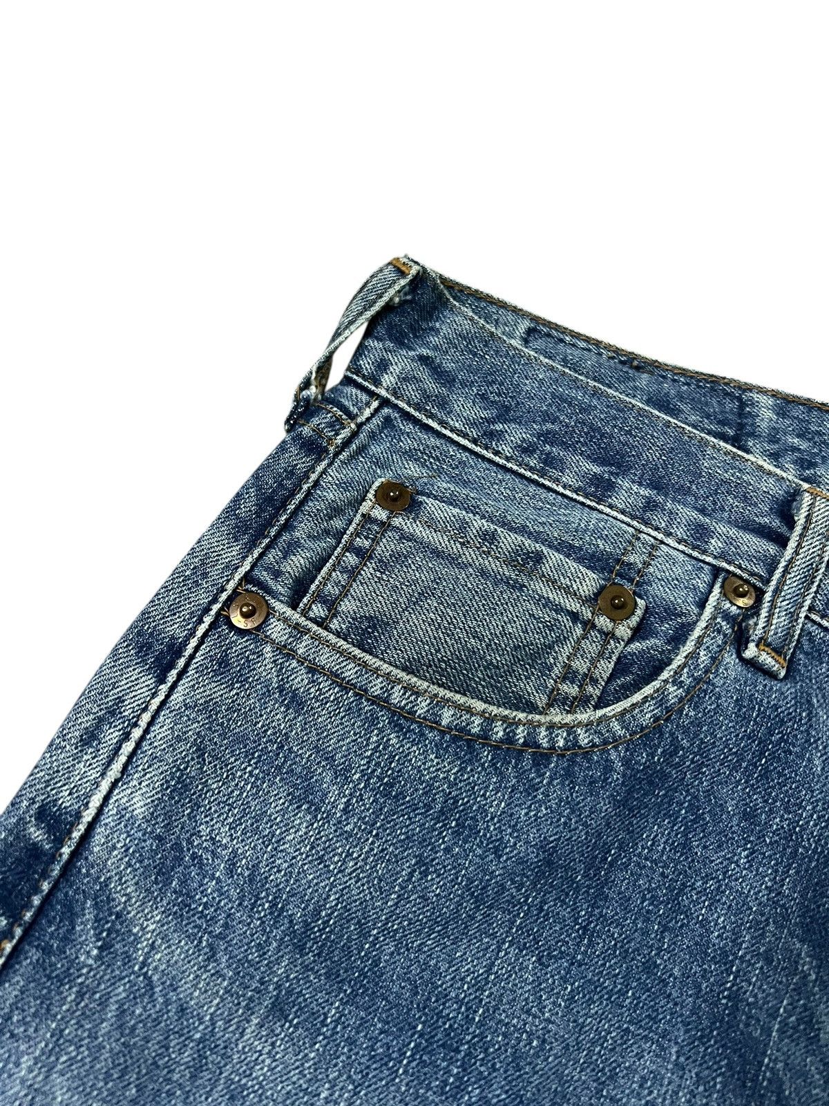 Levi's Vintage Levis 502 Big E Selvedge Faded Distressed Jean Size US 28 / EU 44 - 8 Thumbnail