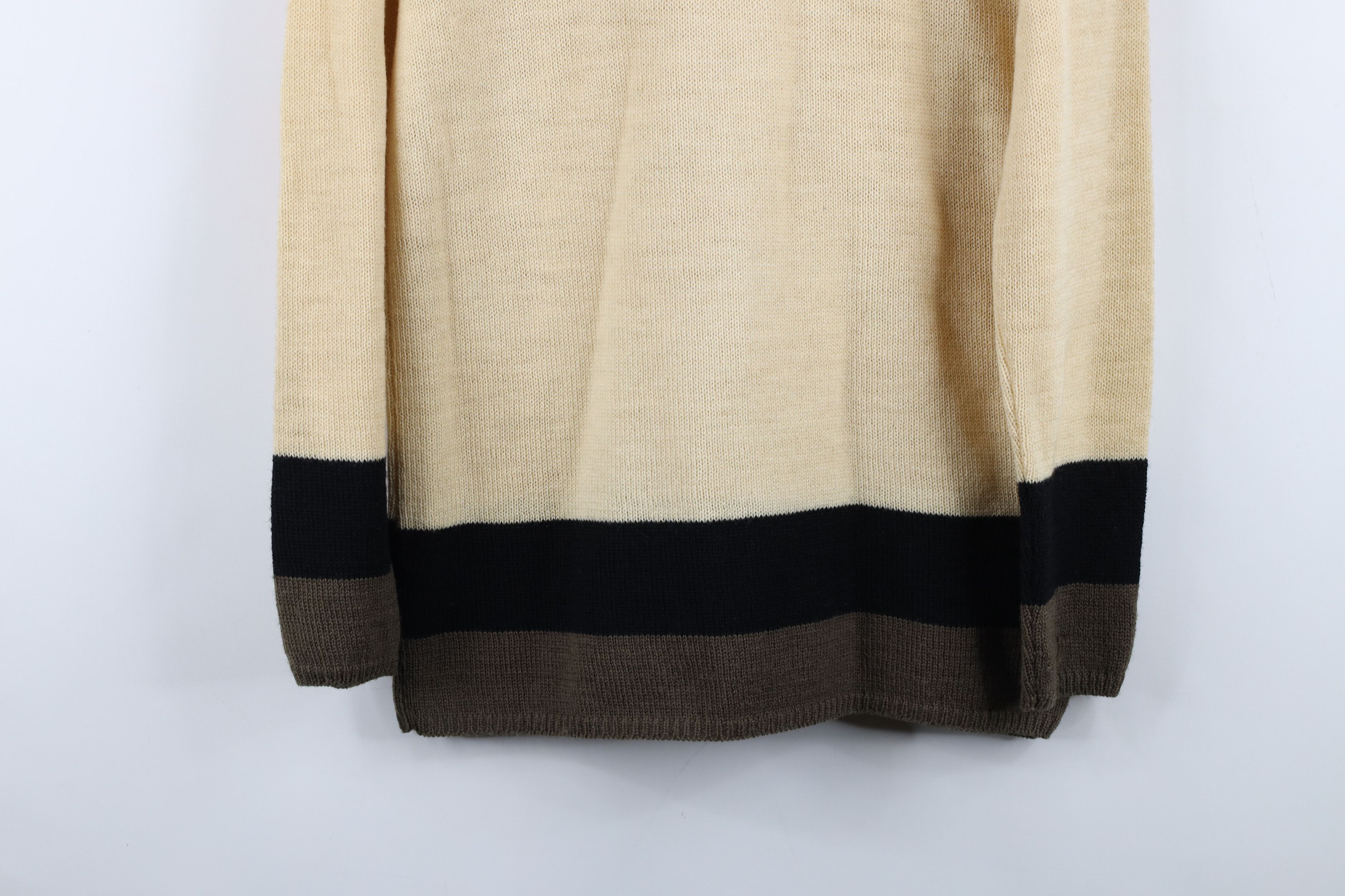 Vintage Vintage 60s 70s Mid Century Modern MCM Block Sweater USA Size M / US 6-8 / IT 42-44 - 3 Thumbnail