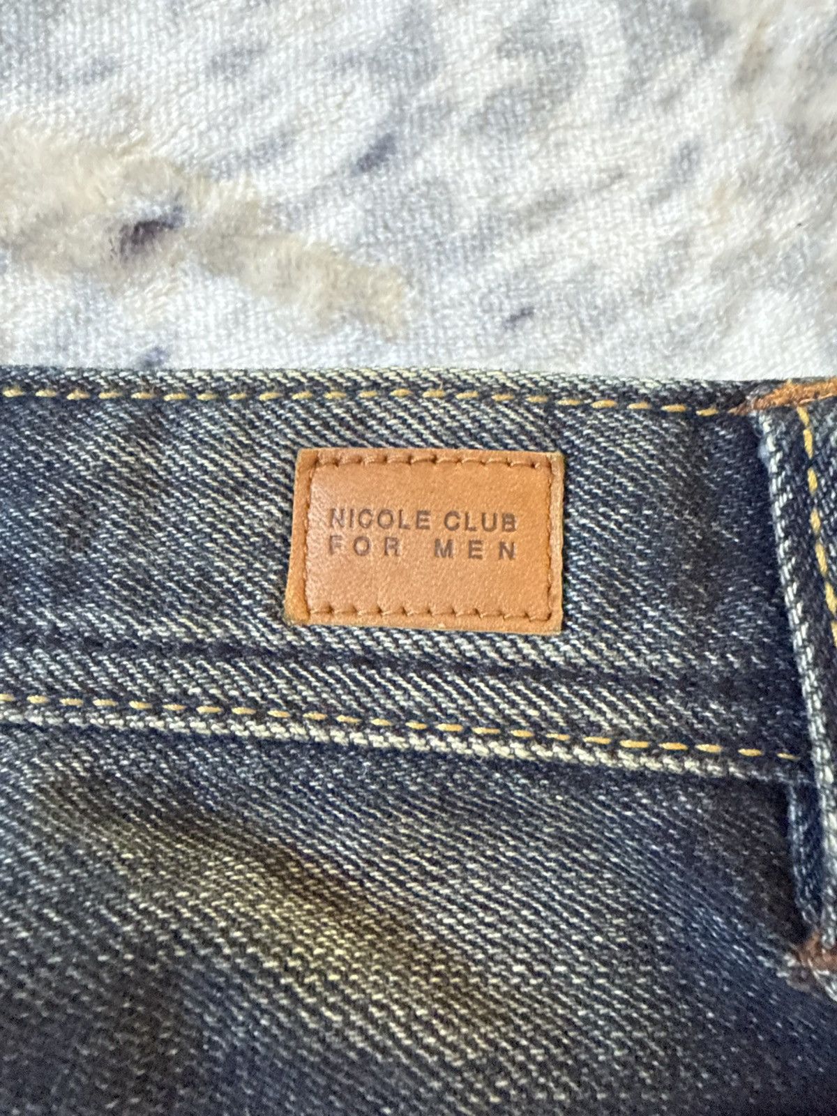 Nicole Club Nicole Club Japan Mud Wash Contrast Stitch Flare Jeans Rare Size US 29 - 21 Thumbnail