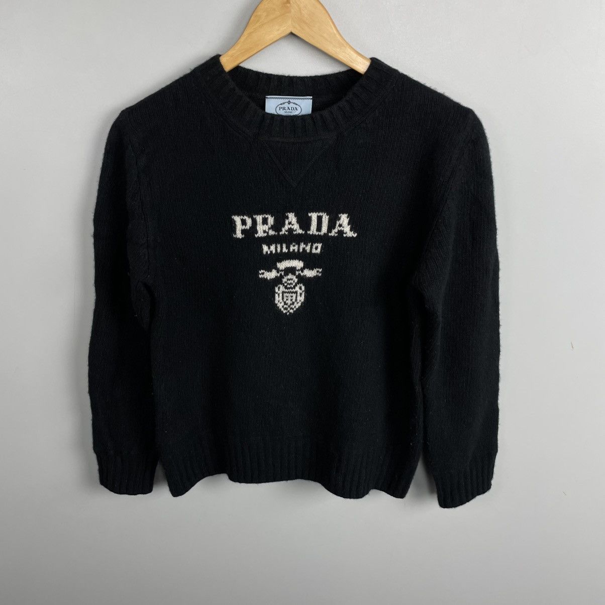 Prada Original Prada big logo Cashmere Sweater size 38 Size XS / US 0-2 / IT 36-38 - 1 Thumbnail