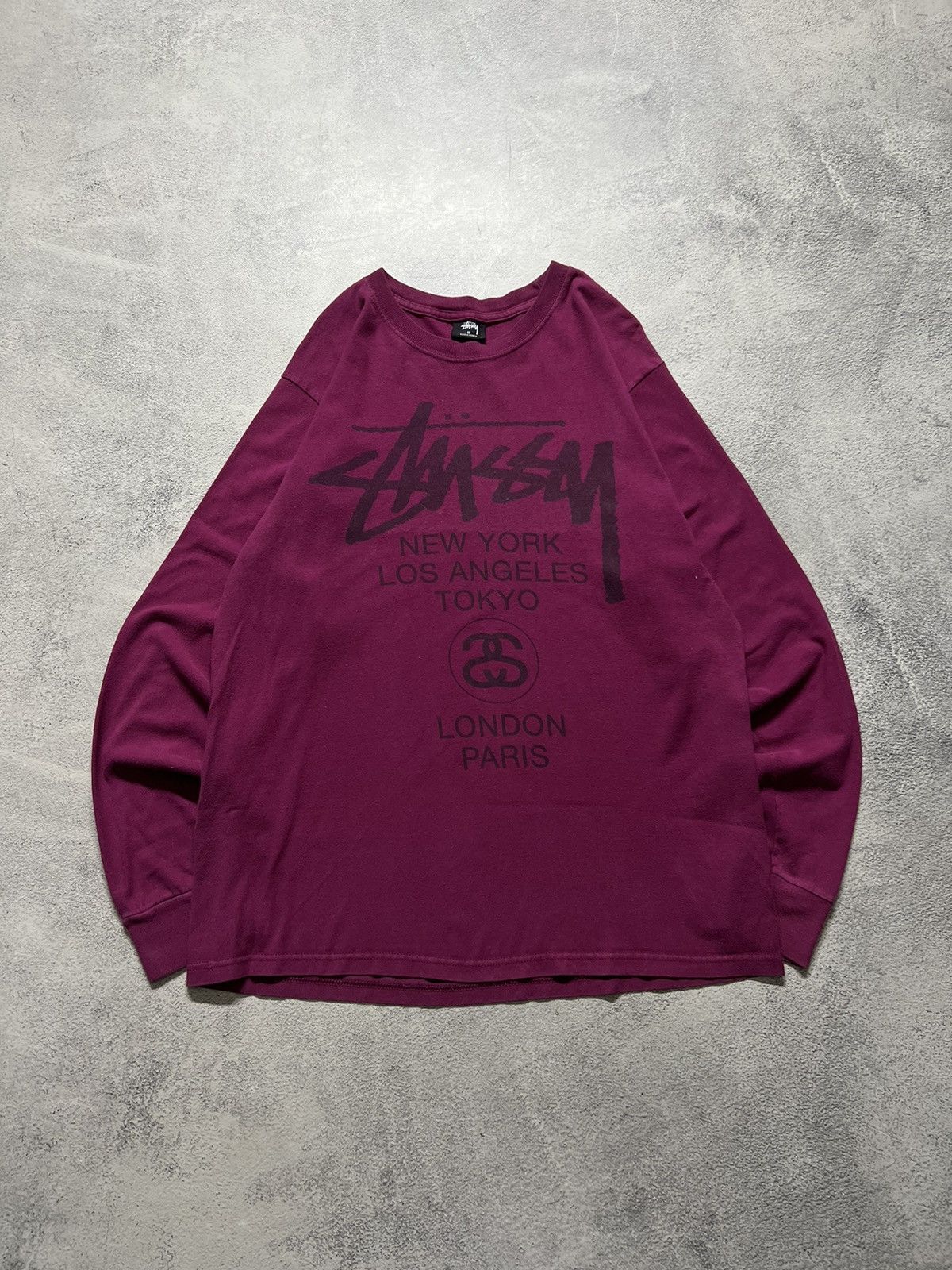 Stussy Vintage Y2k Stussy World Tour 🌎 Long Sleeve 00’s Size US M / EU 48-50 / 2 - 2 Thumbnail