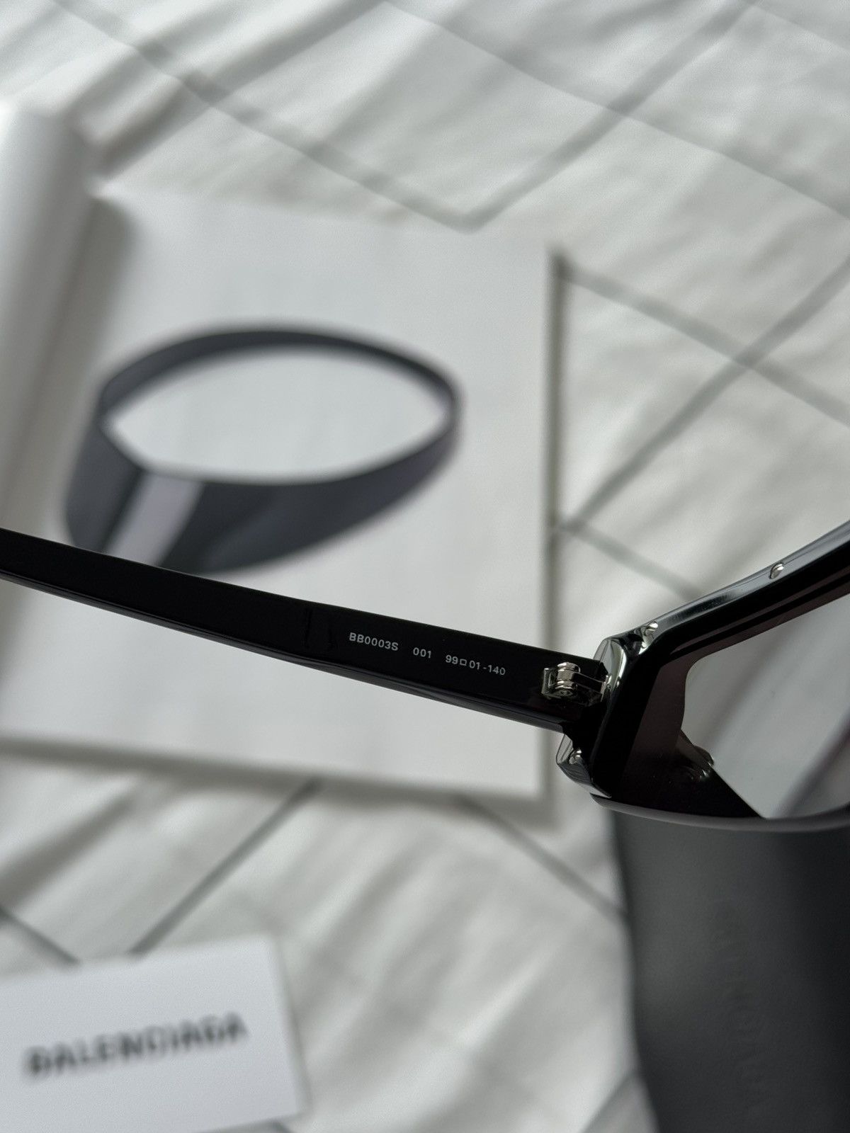 Balenciaga Balenciaga Skiny Ski Sunglasses BB0003S-001 Size ONE SIZE - 21 Thumbnail