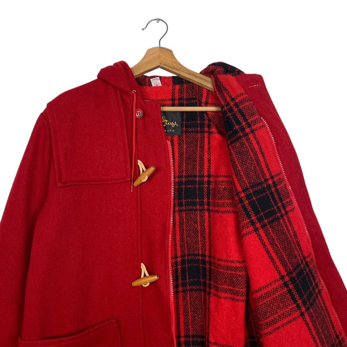 Japanese Brand Cal Craft duffle hoodie coat jacket Size US M / EU 48-50 / 2 - 11 Thumbnail