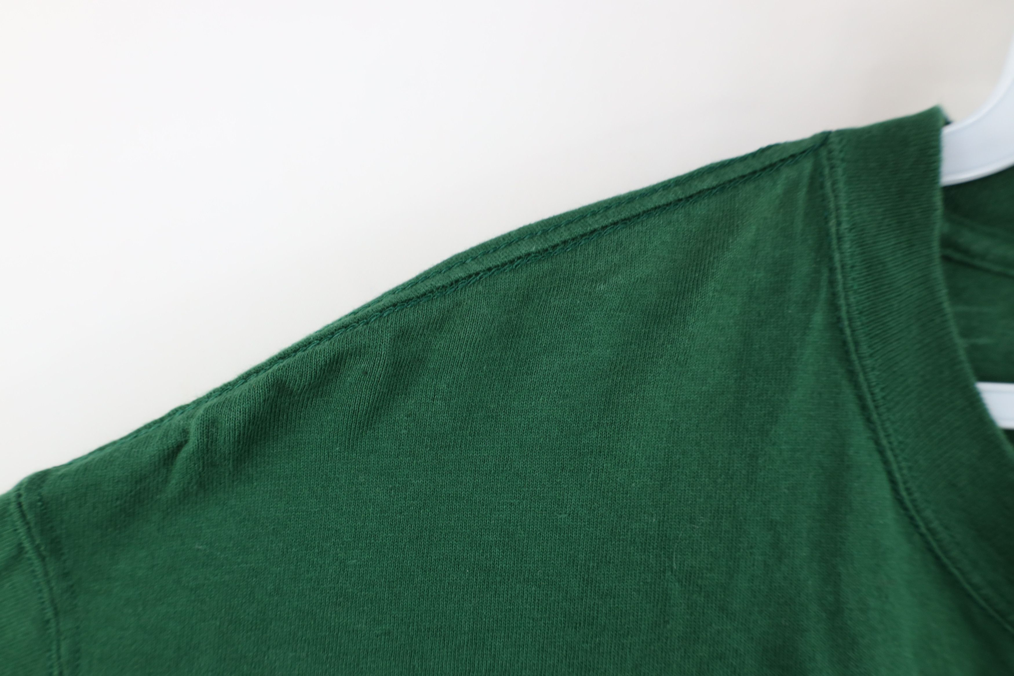 Vintage Vintage 90s Bike Faded Blank Pocket T-Shirt Green Cotton USA Size US M / EU 48-50 / 2 - 5 Thumbnail