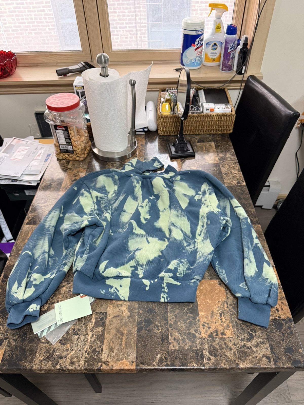 Off-White Size Med- OFF-WHITE Brand Tie-Dye Trashed Sweatshirt Size M / US 6-8 / IT 42-44 - 11 Thumbnail