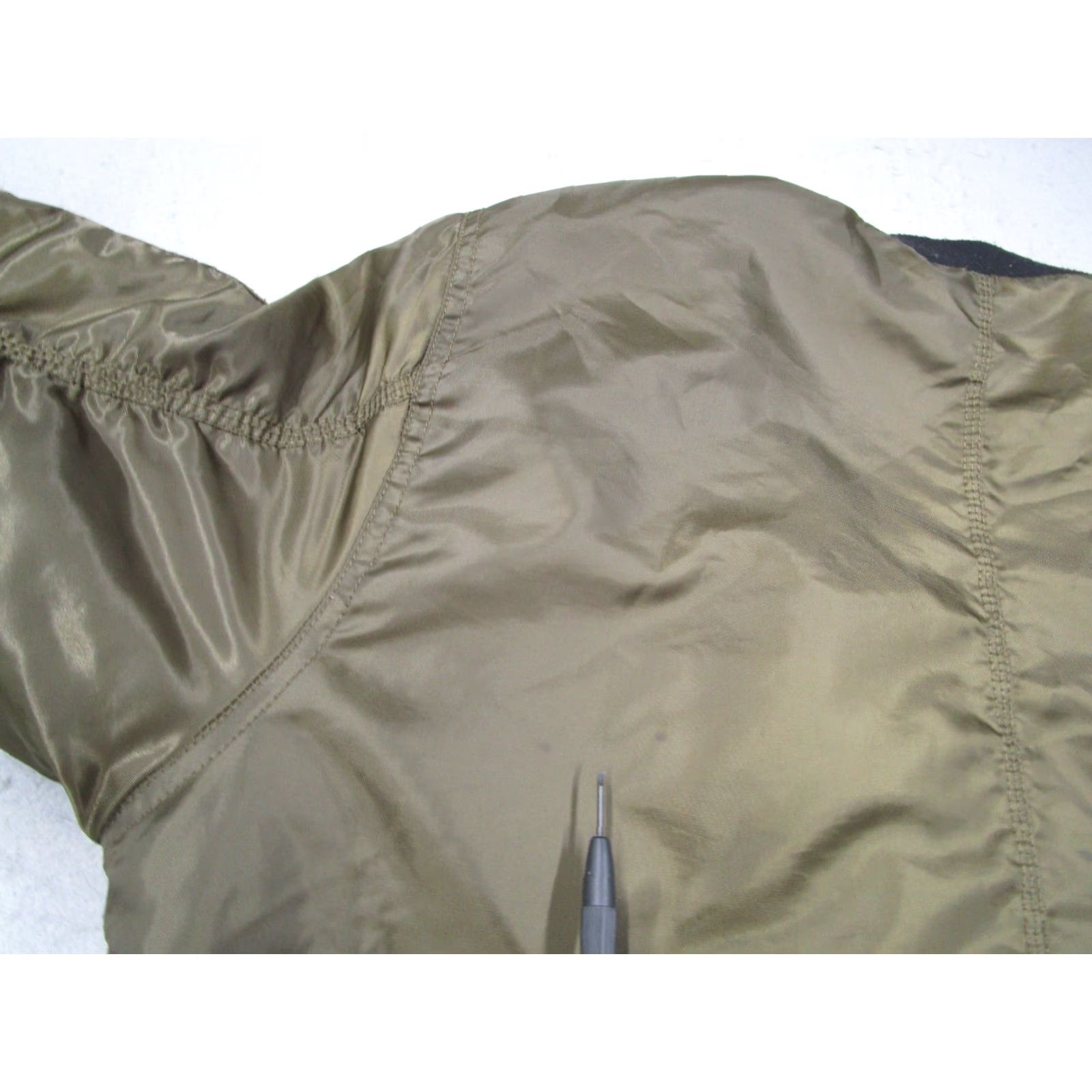 Vintage Bleecker Mercer Jacket Mens Large Green Flight Satin Full Zip MA1 Streetwear Size US L / EU 52-54 / 3 - 5 Thumbnail