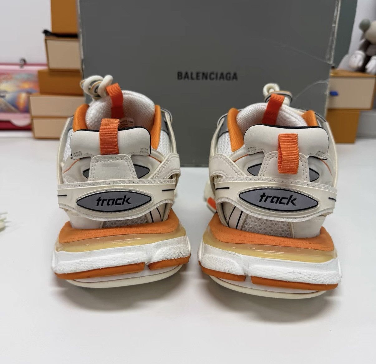 Balenciaga Balenciaga Track White/Orange shoes Size US 8.5 / EU 41-42 - 5 Thumbnail