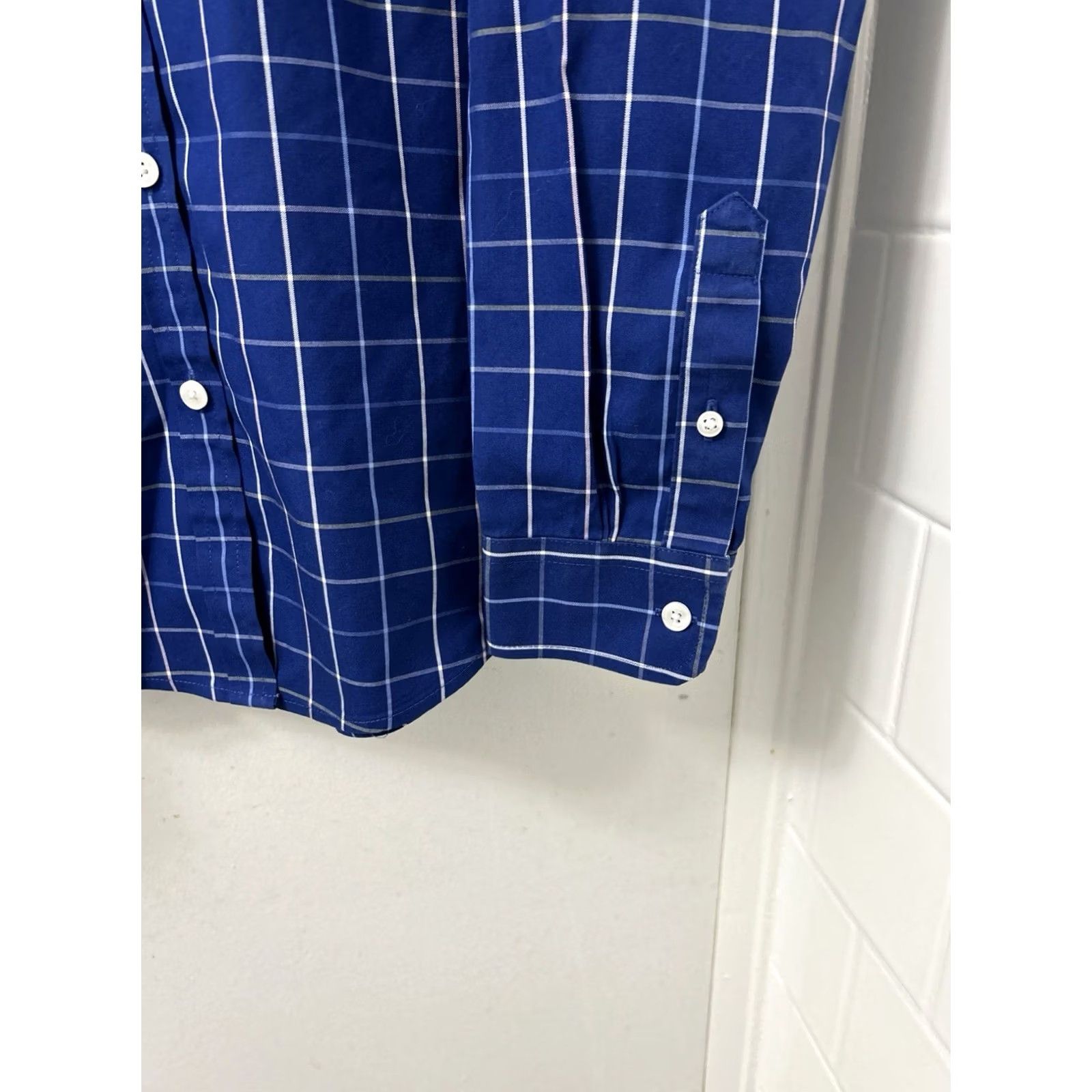Vintage VINTAGE LL Bean Shirt Womens S Blue Pinpoint Oxford Plaid Long Sleeve Button Down 503436 Size S / US 4 / IT 40 - 7 Thumbnail