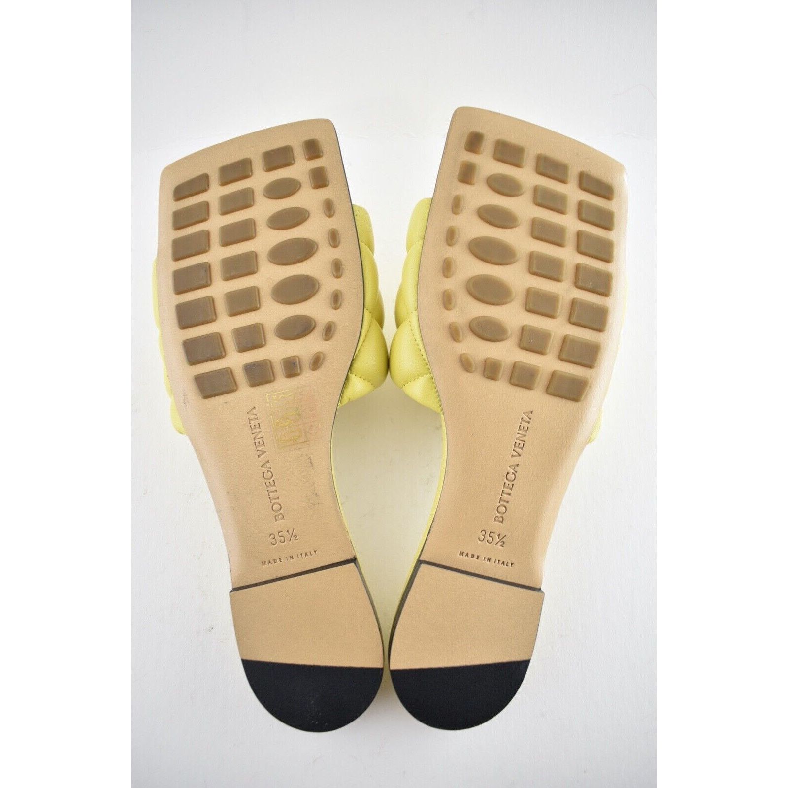 Bottega Veneta Bottega Veneta The Padded Flat Slides Pear Yellow Quilted Size US 5.5 / IT 35.5 - 13 Thumbnail