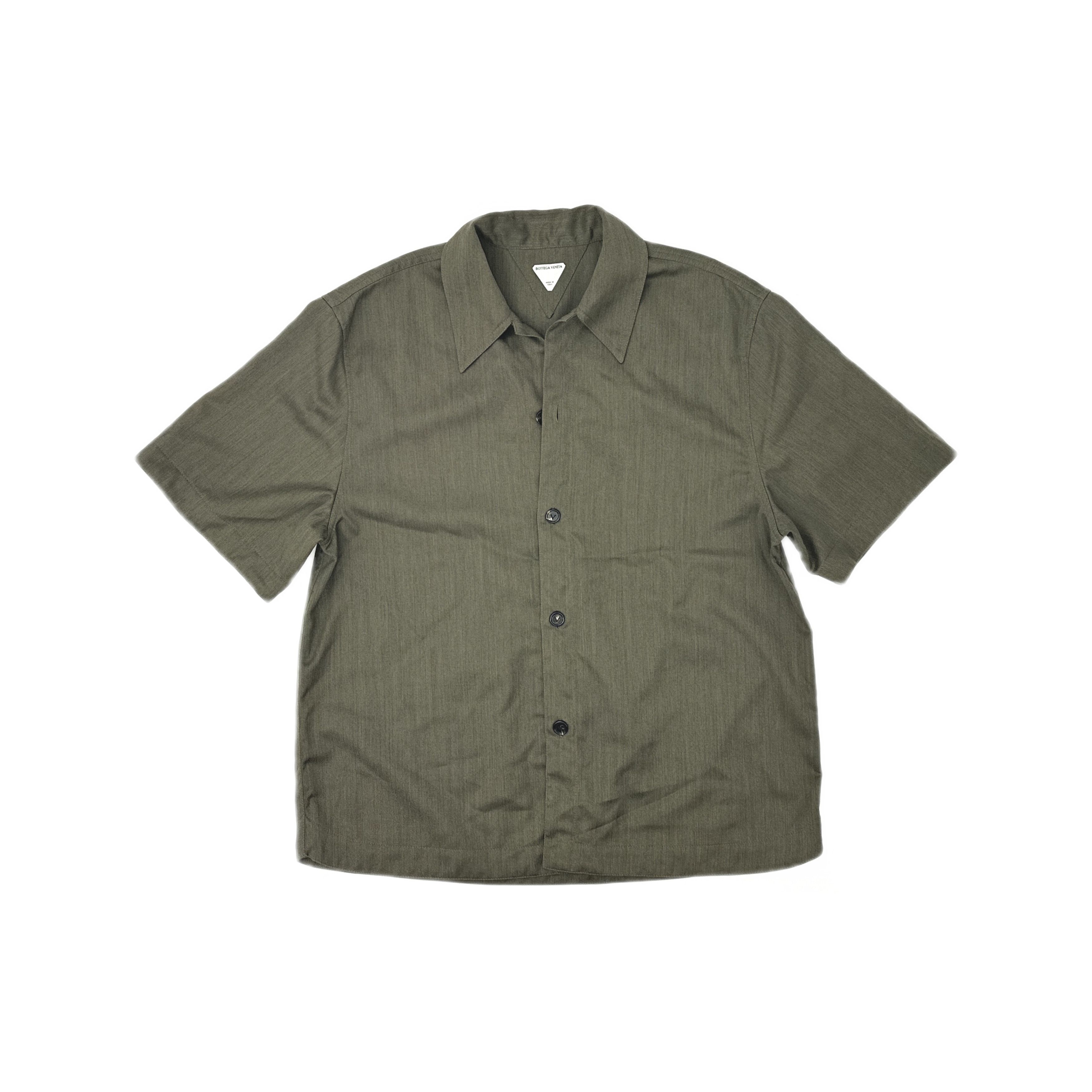Bottega Veneta Bottega Veneta Wool Short Sleeve Shirt Size 50 Size US M / EU 48-50 / 2 - 1 Thumbnail