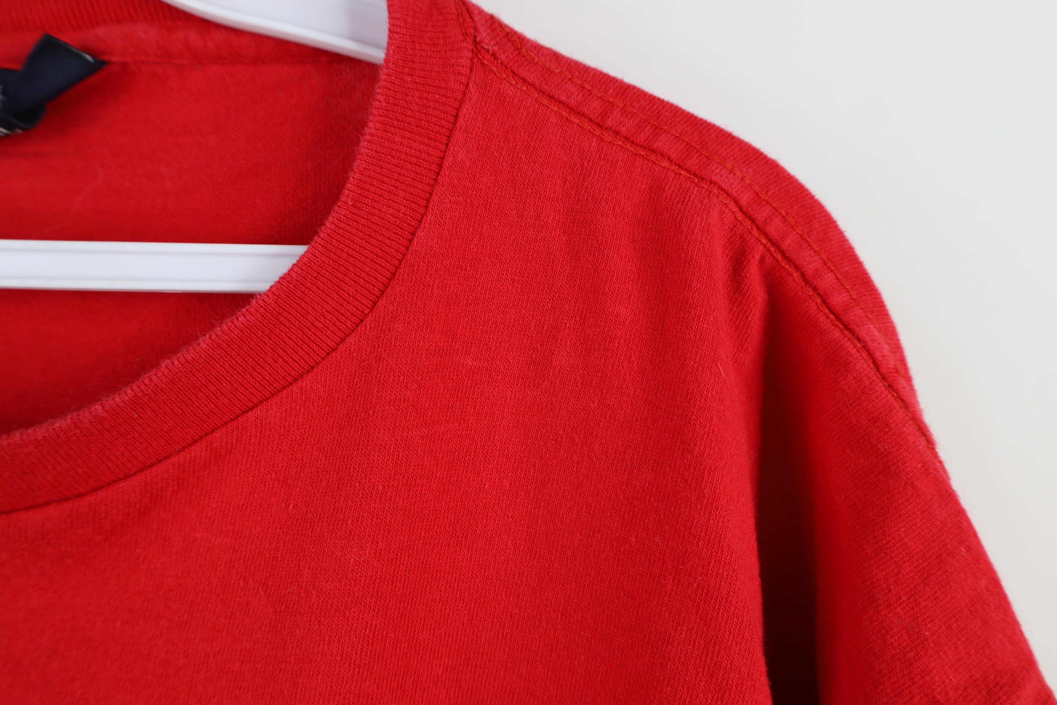 Nautica × Vintage Vintage 90s Nautica Baggy Fit Cotton T-Shirt Red USA Size US L / EU 52-54 / 3 - 6 Thumbnail