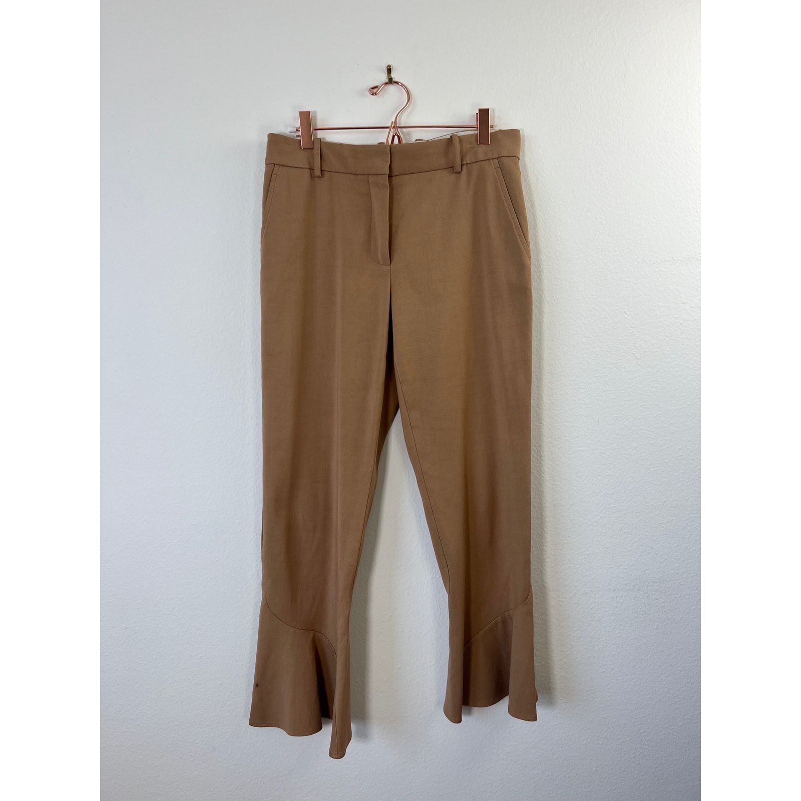 Sies Marjan Sies Marjan Camel Kick Flare Crop Pants 4 Size 27" / US 4 / IT 40 - 4 Thumbnail