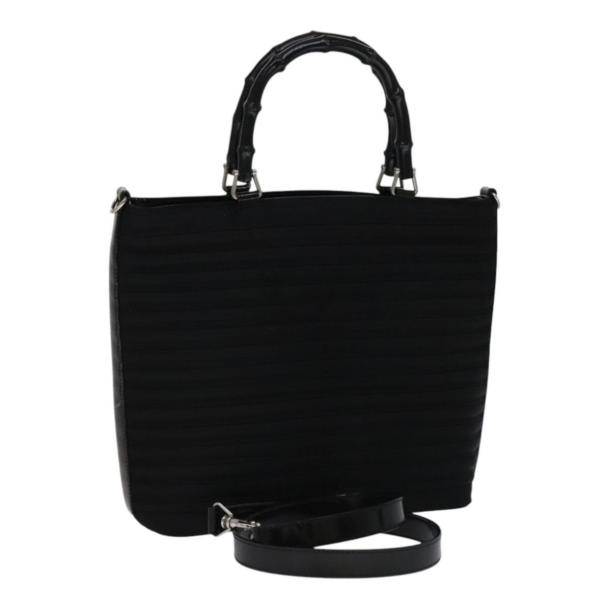 Gucci Gucci Vintage Bamboo Handle Bag Nylon Size ONE SIZE - 1 Thumbnail