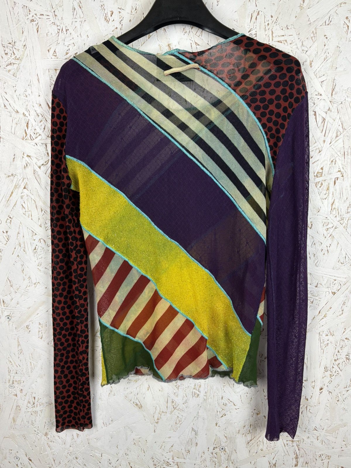 Jean Paul Gaultier Jean Paul Gaultier Multicolor Patchwork Archive Mesh Top Size M / US 6-8 / IT 42-44 - 6 Thumbnail