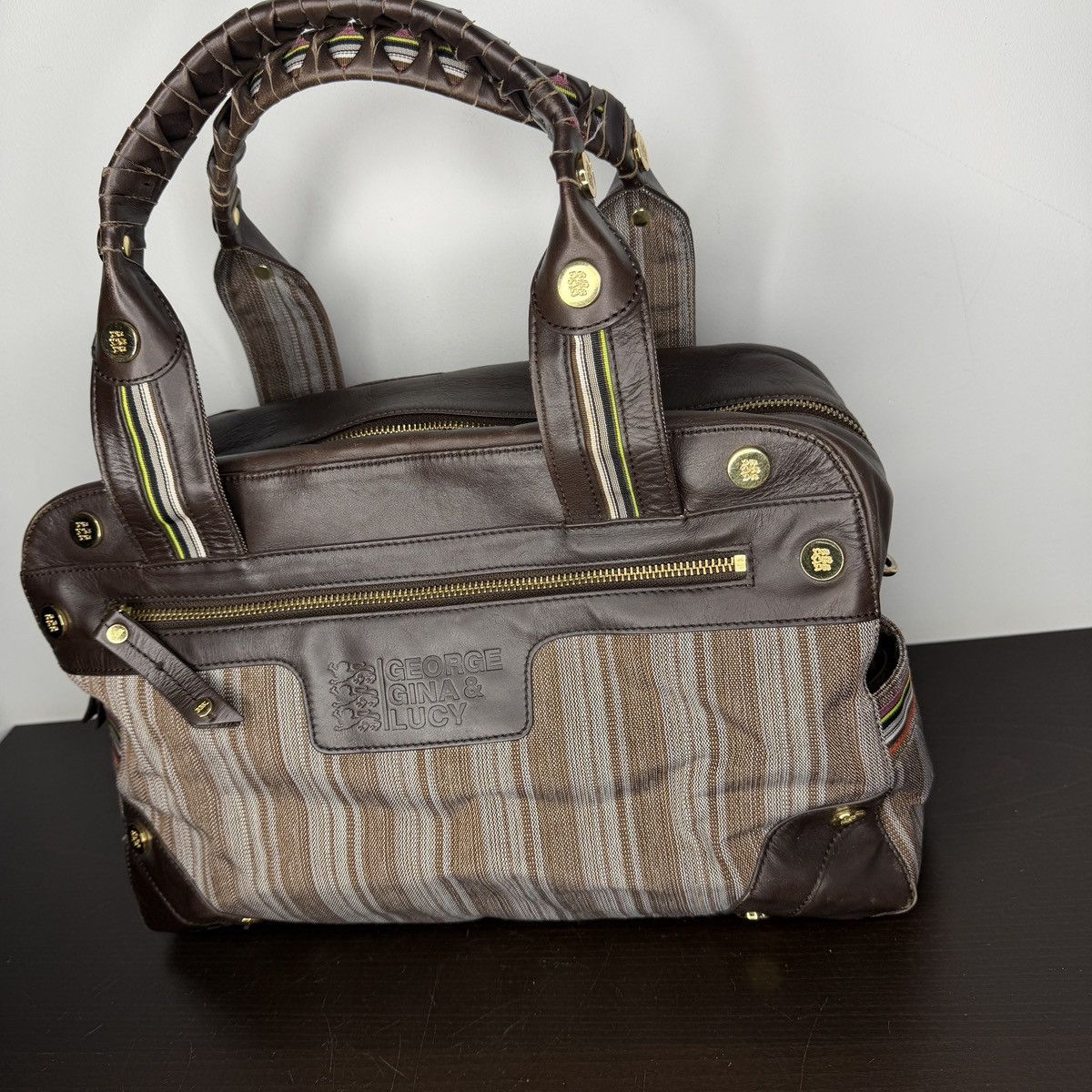 George Gina & Lucy George Gina & Lucy GGL Brown Avant Garde Shoulder Hand Bag Size ONE SIZE - 3 Thumbnail