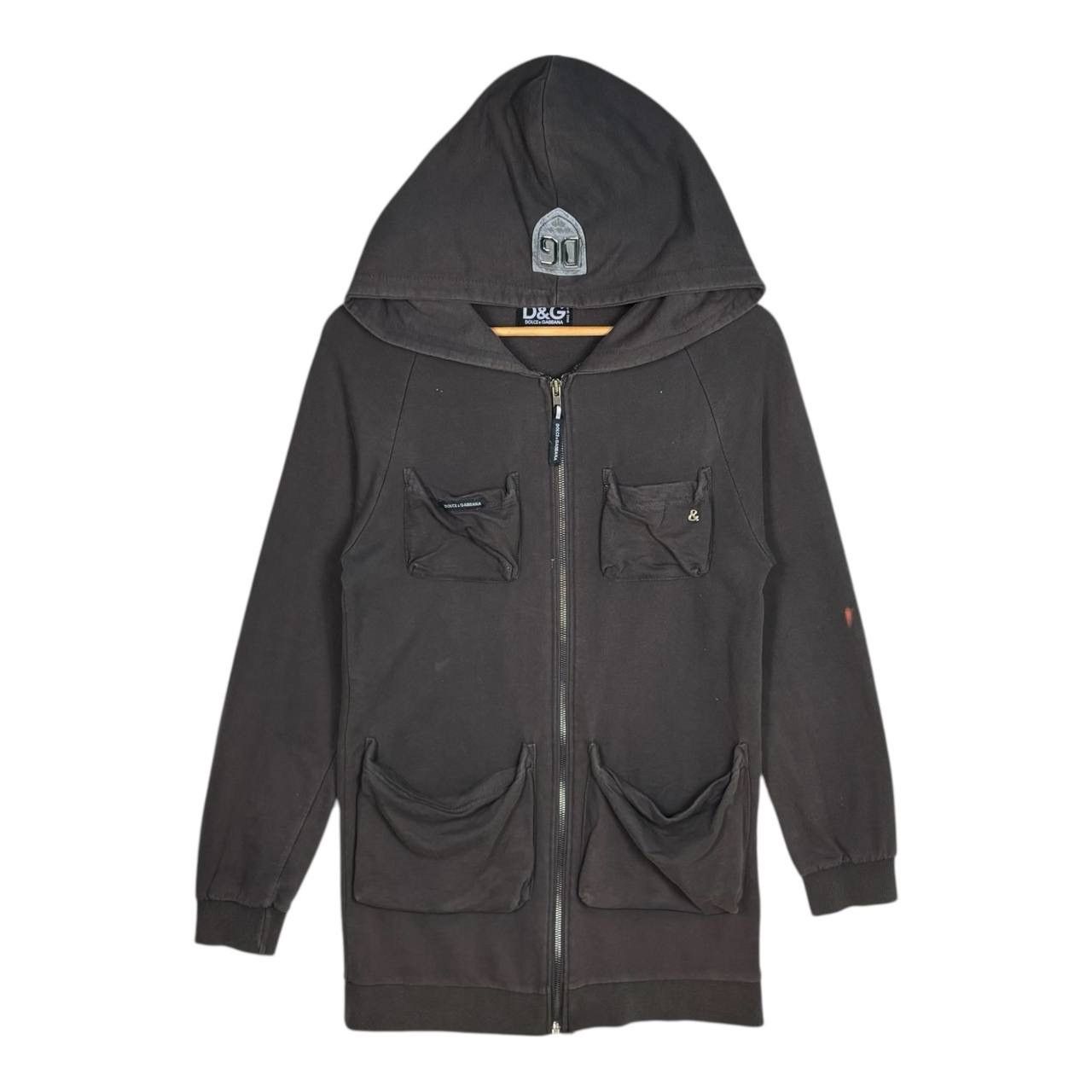 Dolce & Gabbana D&G Vintage Y2K Utility Cargo Hoodie Metal Shield Logo Size US S / EU 44-46 / 1 - 1 Thumbnail