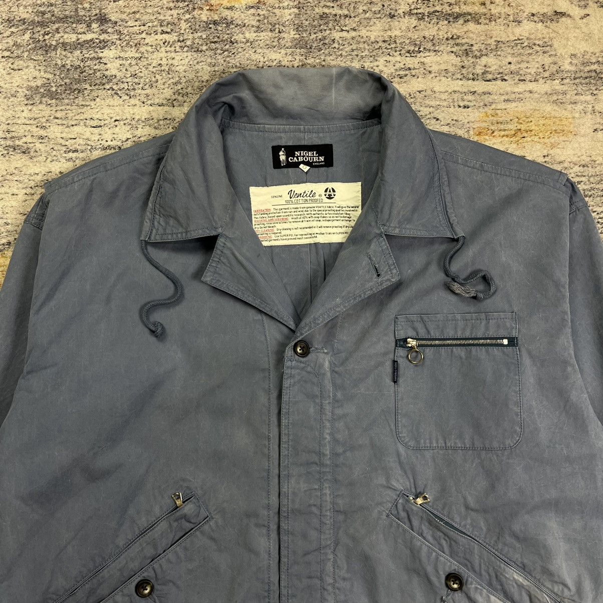 Nigel Cabourn Vintage 90s Nigel cabourn ventile multi pocket jacket Size US XL / EU 56 / 4 - 5 Thumbnail