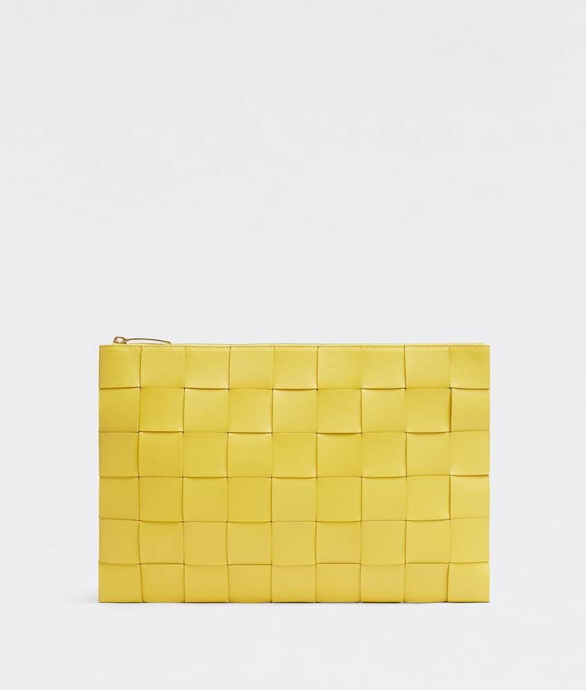 Bottega Veneta o1n1vont0525 Size: OS / Unisex Pouch in Buttercup Size ONE SIZE - 1 Thumbnail
