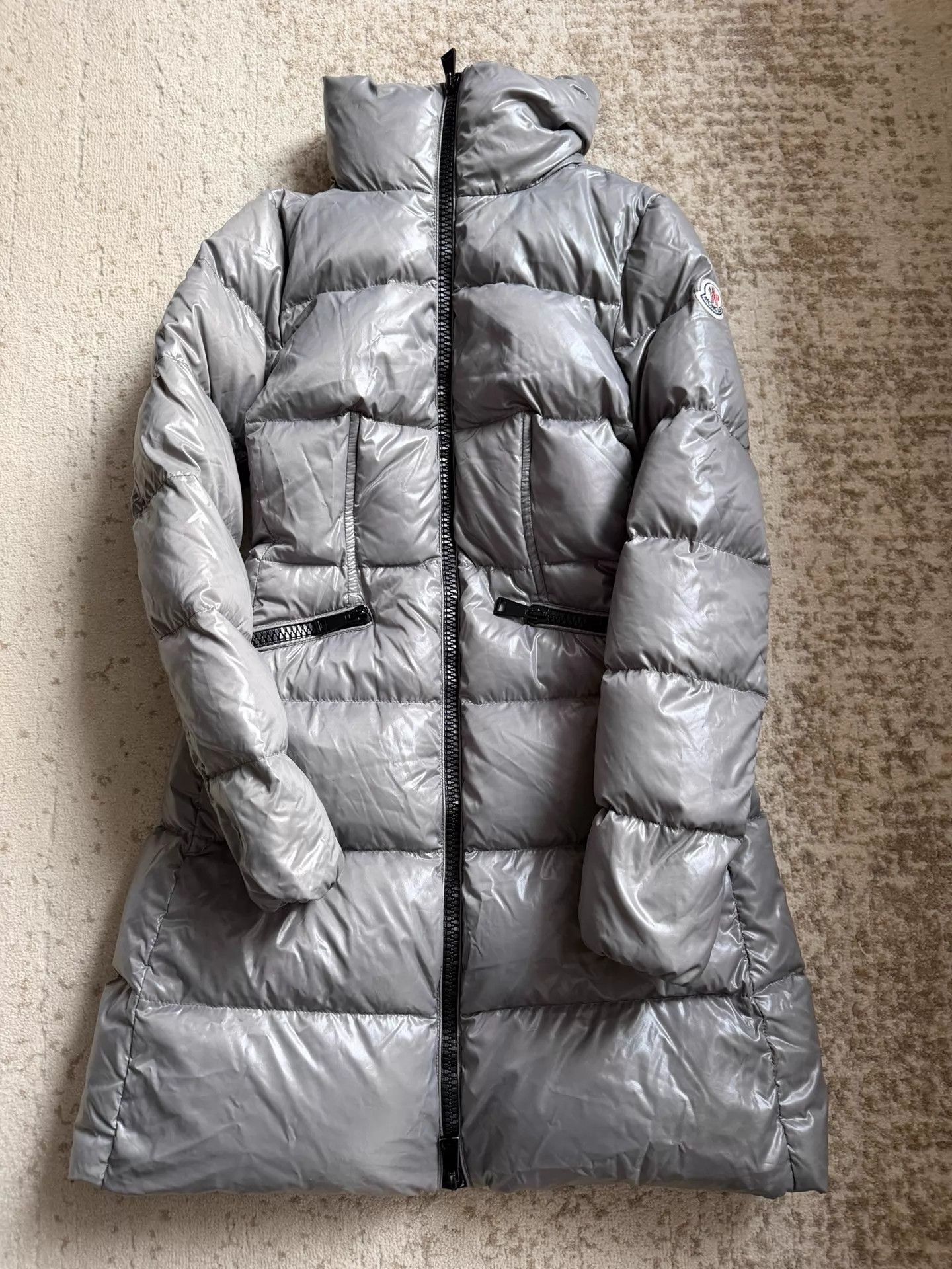 Moncler Moncler Gray Long Down Jacket Size 0 LN Authentic Size XS / US 0-2 / IT 36-38 - 3 Thumbnail