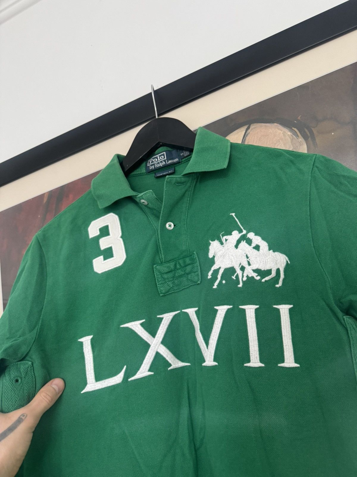 Polo Ralph Lauren Polo Ralph Lauren Green Tee Chief Keef Hype Big Logo Rare Size US S / EU 44-46 / 1 - 3 Thumbnail