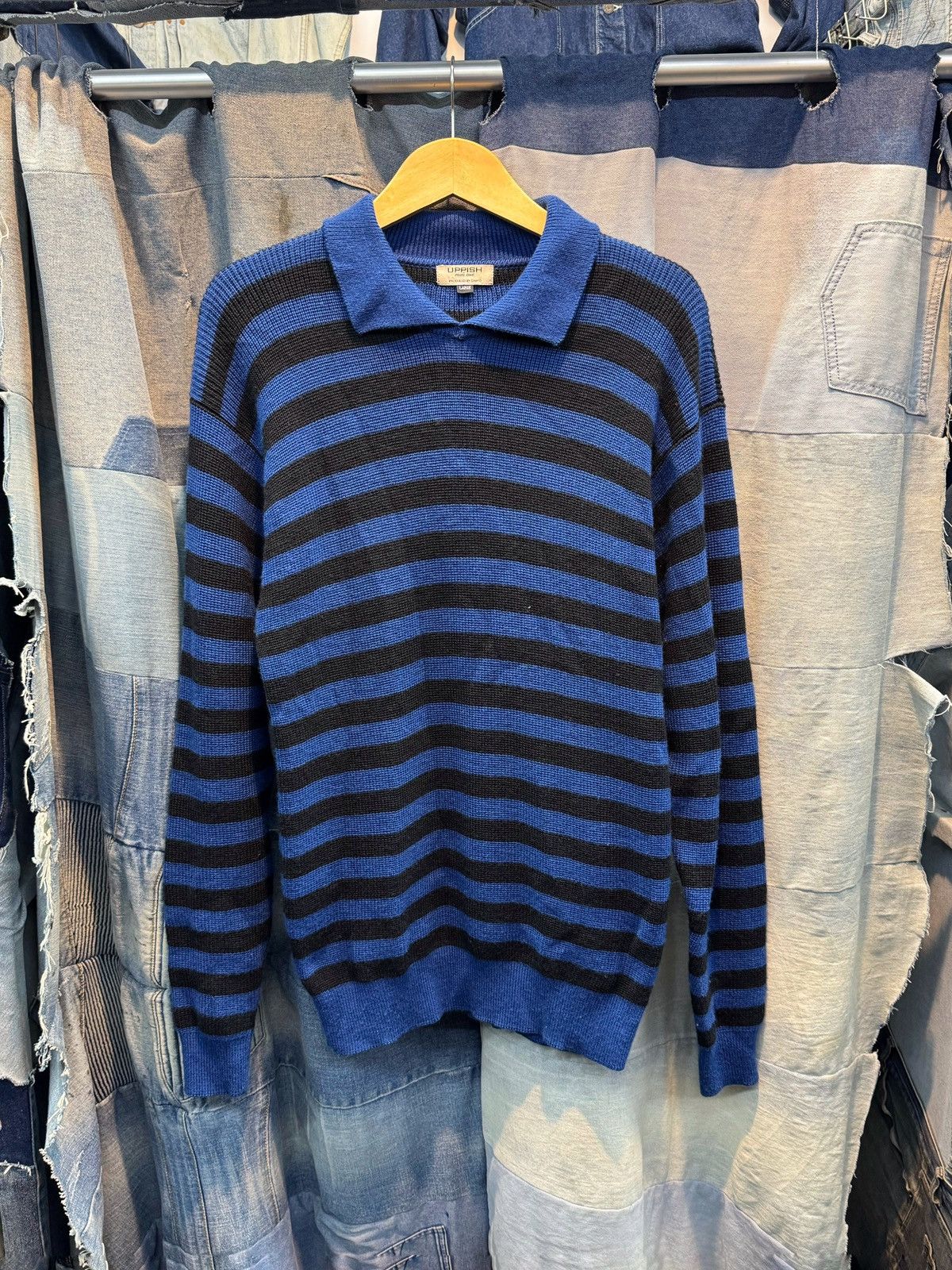 Beauty Beast × Hysteric Glamour × Japanese Brand Japanese Brand Striped knitted Uppish Kurt cobain Styled Size US L / EU 52-54 / 3 - 1 Thumbnail