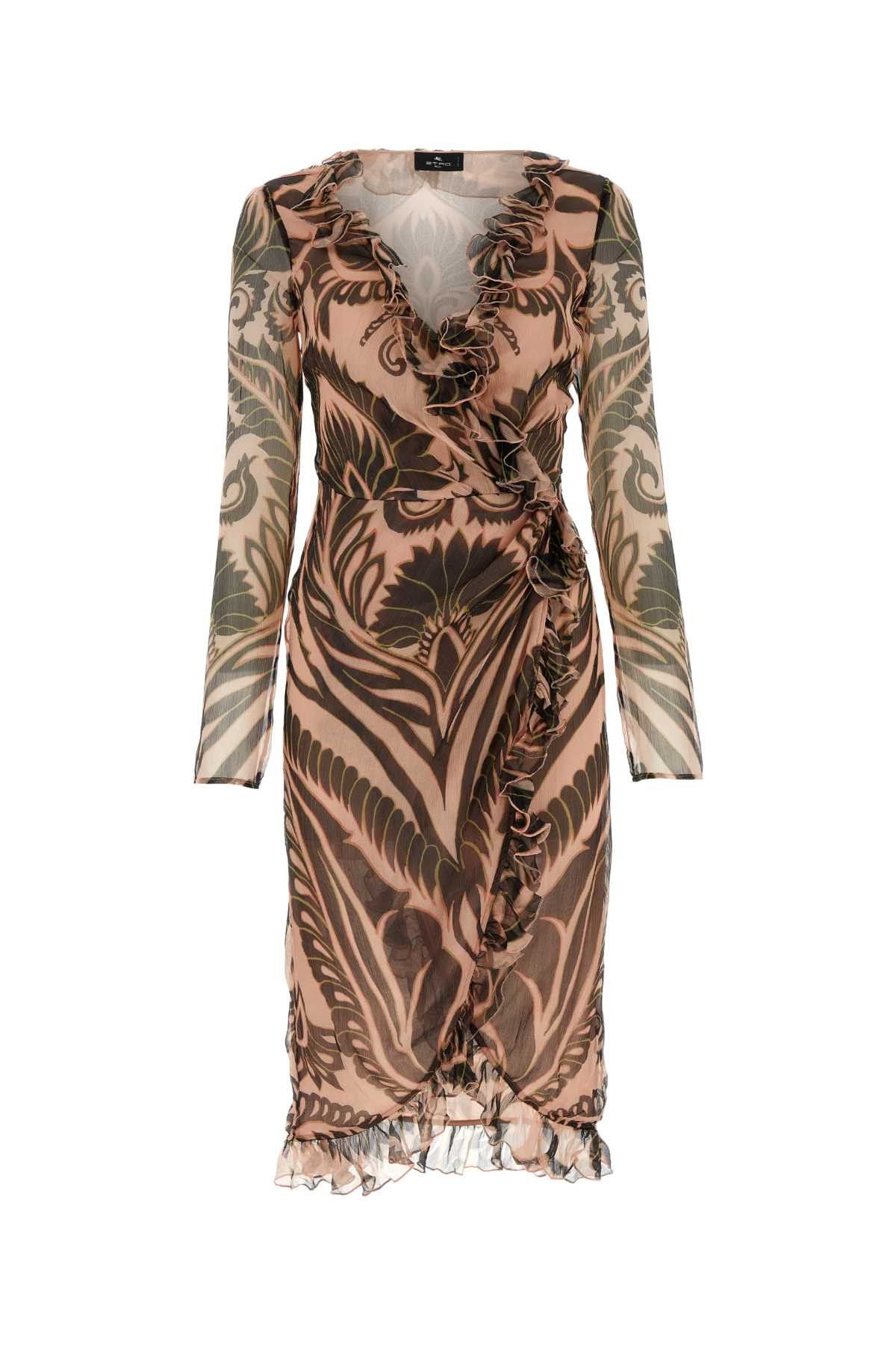 Image of Etro Printed Silk Dress, Women's (Size Small)