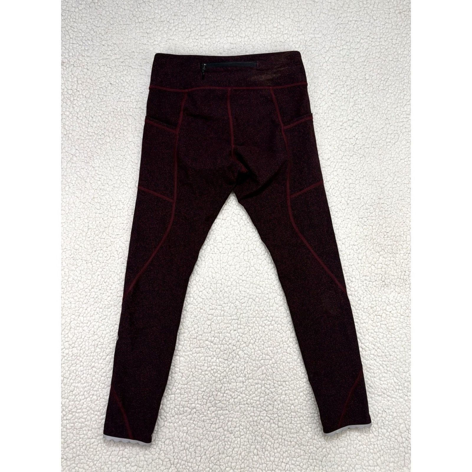 Lululemon Lululemon Tight Stuff Tight II Leggings 25" Granulite Garnet Black Size 6 Workout Athleisure Womens Size 28" / US 6 / IT 42 - 7 Thumbnail