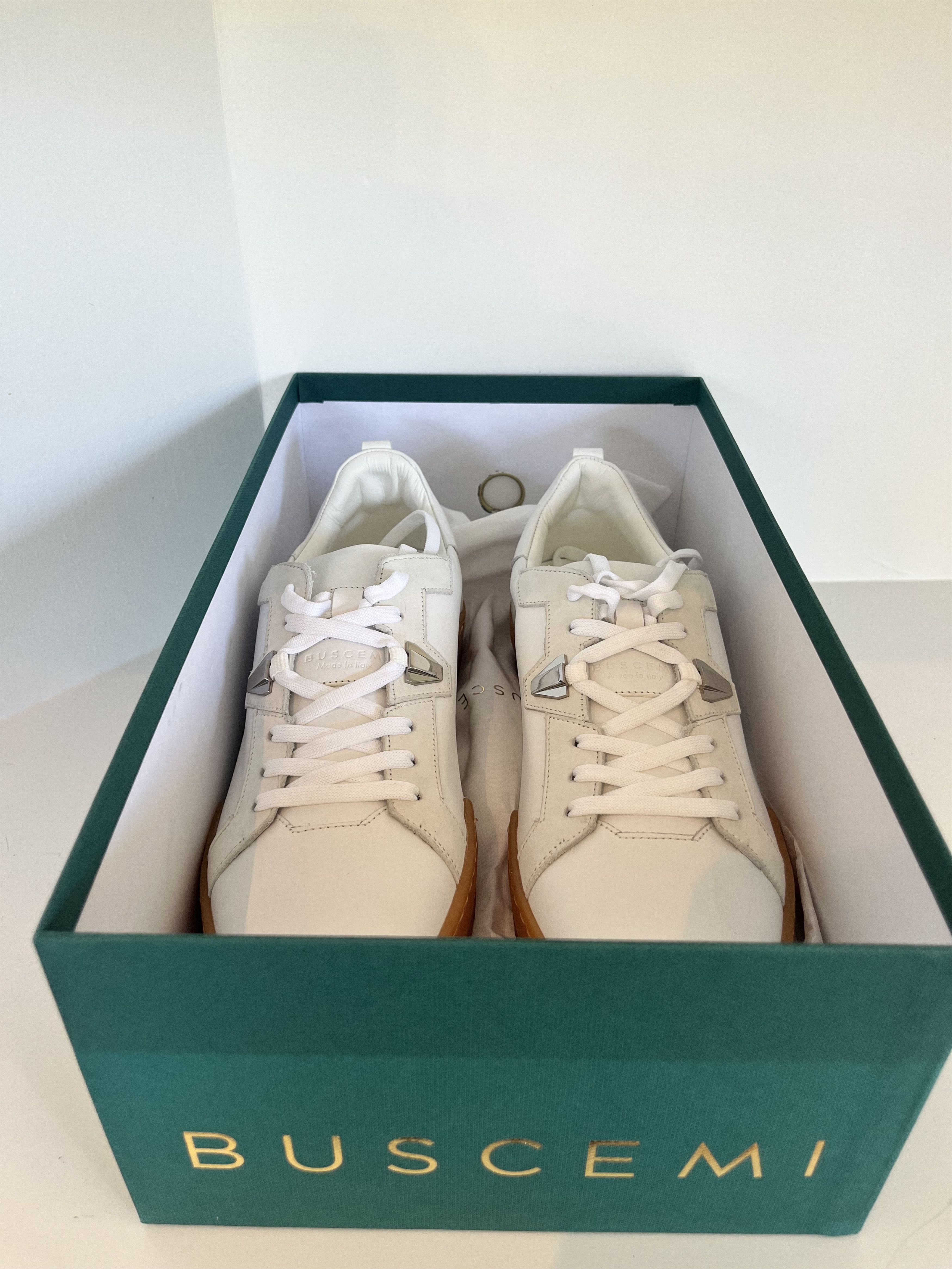 Buscemi Nubuck White Leather Sneaker Size US 9 / EU 42 - 13 Thumbnail