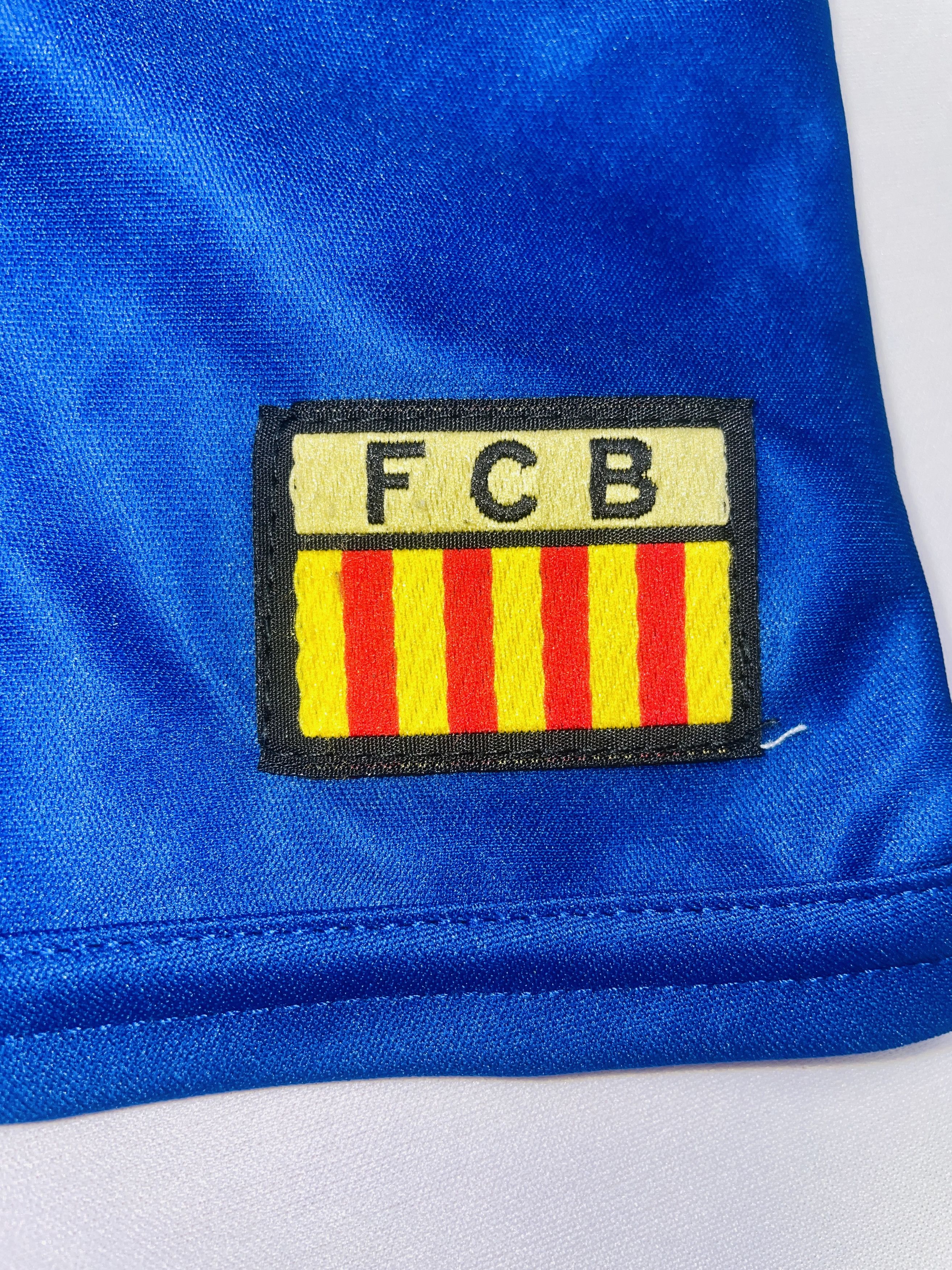 Custo Barcelona Vintage FC Barcelona Trikot – Größe L – Blau-Rot Size US L / EU 52-54 / 3 - 3 Thumbnail